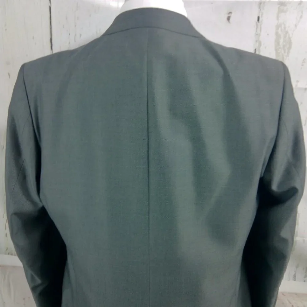 Apt. 9 44R Gray Birdseye Suit Blazer